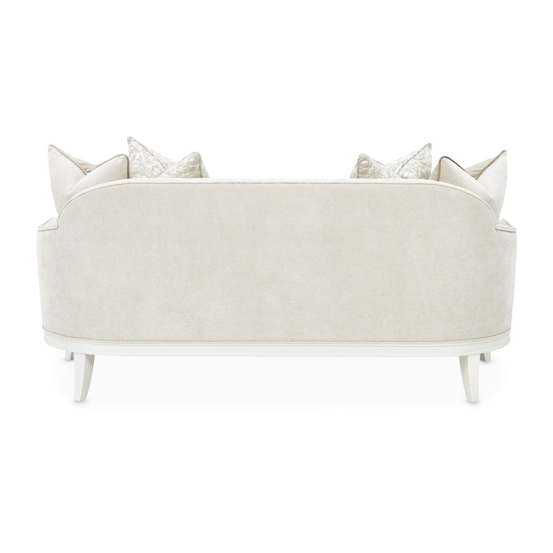 La Marisia - Chenille Loveseat - Tranquil / Creamy Pearl - R&R Furniture Gallery (Fountain Valley, CA)