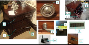 Porter - Two Drawer Night Stand - Dark Brown - R&R Furniture Gallery (Fountain Valley, CA)
