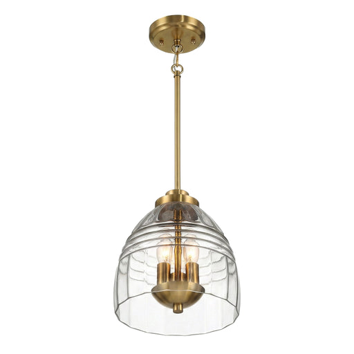 Ember - 3 Candle Lights Chain Pendant - Clear / Gold - R&R Furniture Gallery (Fountain Valley, CA)