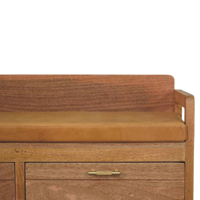 Oxford - 2 Drawer Storage Bench - Beige - R&R Furniture Gallery (Fountain Valley, CA)
