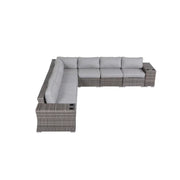 Rattan Sectional Sofa Set With Cushions - R&R Furniture Gallery (Fountain Valley, CA)