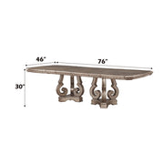 Northville - 30" Dining Table - Antique Silver - R&R Furniture Gallery (Fountain Valley, CA)