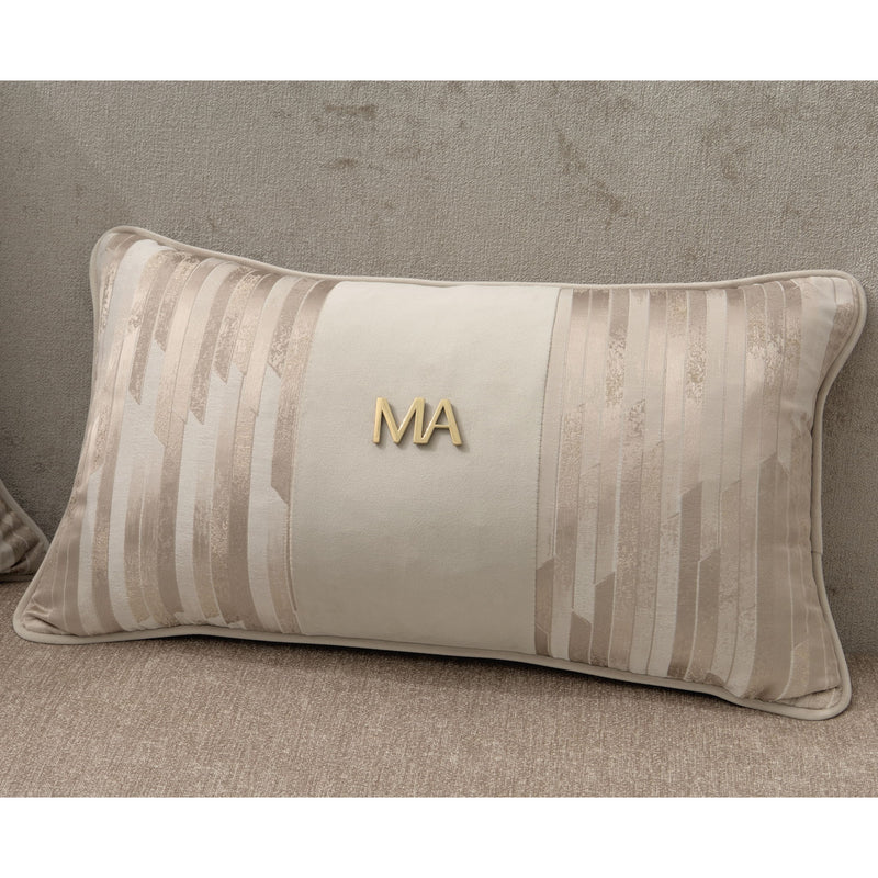 Michael Amini La Rachelle stationary sofa with plush upholstery and elegant design, showcased in a modern living room setting.