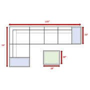 Wicker Sectional Seating Group With Cushions - R&R Furniture Gallery (Fountain Valley, CA)