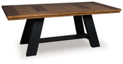 Greddinton - Dining Extension Table - Brown / Black - R&R Furniture Gallery (Fountain Valley, CA)