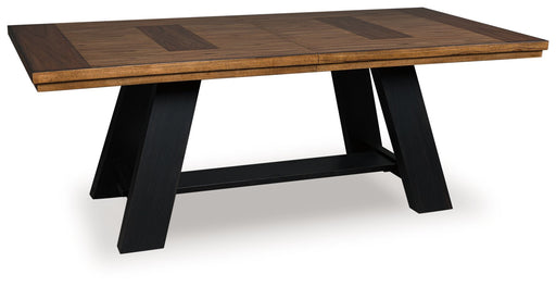 Greddinton - Dining Extension Table - Brown / Black - R&R Furniture Gallery (Fountain Valley, CA)