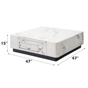 Fritzy - Coffee Table - Engineered Stone - R&R Furniture Gallery (Fountain Valley, CA)