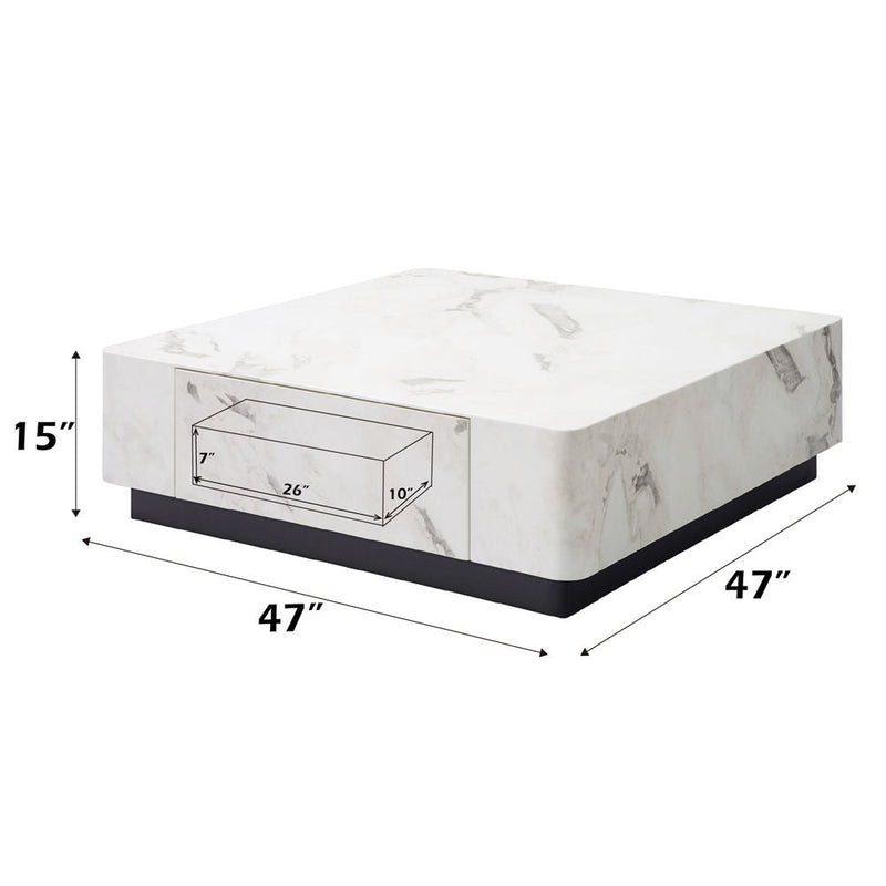 Fritzy - Coffee Table - Engineered Stone - R&R Furniture Gallery (Fountain Valley, CA)