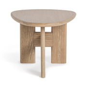 Classic Home Langford coffee table with wooden top and metal legs, modern design for living room decor.
