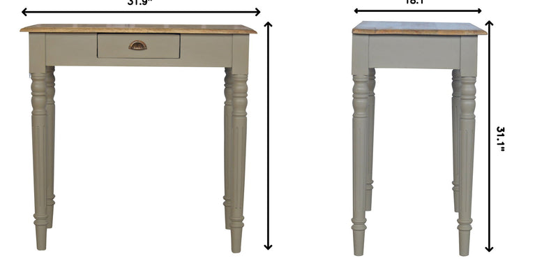 Hand Painted Writing Desk - Gray - R&R Furniture Gallery (Fountain Valley, CA)