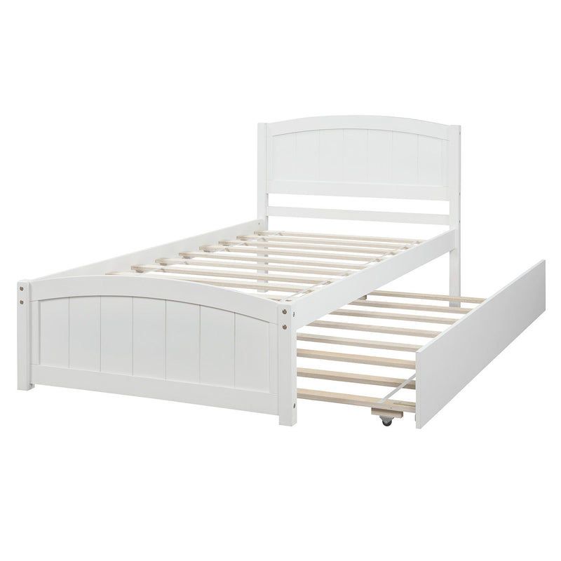 Platform Bed & Headboard, Footboard And Wood Slat Support - R&R Furniture Gallery (Fountain Valley, CA)