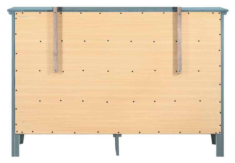 Elegant casual dresser from Glory Furniture featuring a sleek design, multiple drawers, and a versatile style for any room.