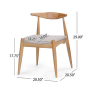 Elegant Dining Chairs With Ergonomic Backrest & Comfort Cushions (Set of 2) - R&R Furniture Gallery (Fountain Valley, CA)
