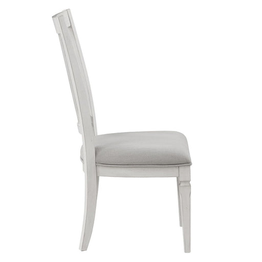 Katia - Side Chair (Set of 2) - Light Gray Linen & Weathered White - R&R Furniture Gallery (Fountain Valley, CA)