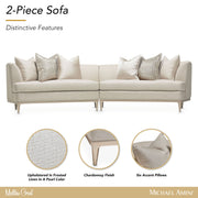 Malibu Crest - 2-Piece Sofa - Pearl / Chardonnay - R&R Furniture Gallery (Fountain Valley, CA)