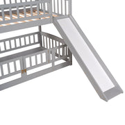 Low Bunk Bed With Slide, Fence And Ladder - R&R Furniture Gallery (Fountain Valley, CA)