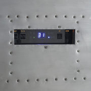 Brancaster - Wine Cooler - Retro Brown Top Grain Leather & Aluminum - R&R Furniture Gallery (Fountain Valley, CA)