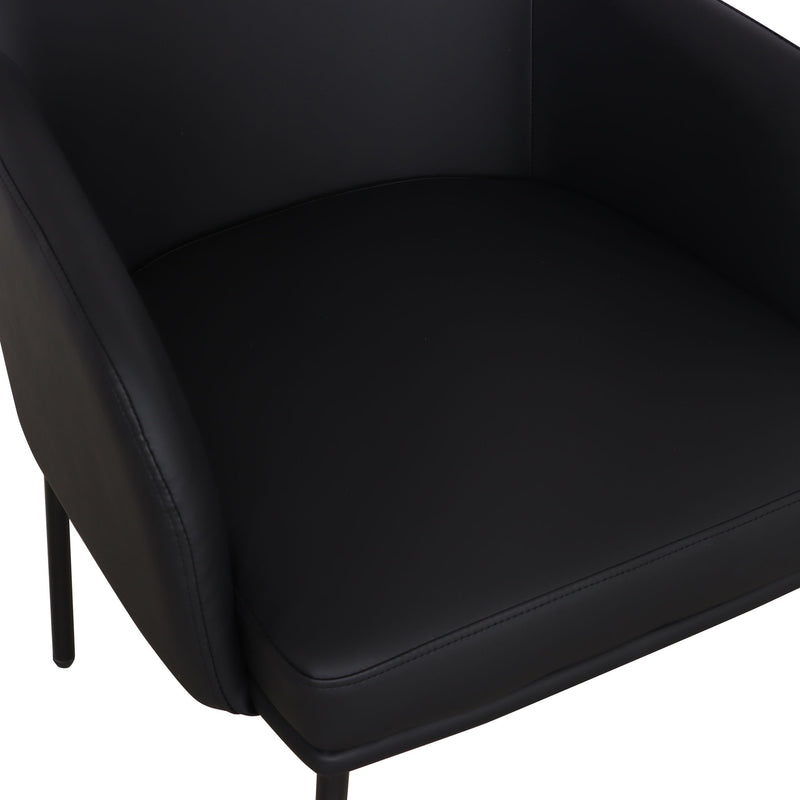 Pair of Sydney armchairs by TOV Furniture, showcasing modern design with plush upholstery and sleek wooden legs.