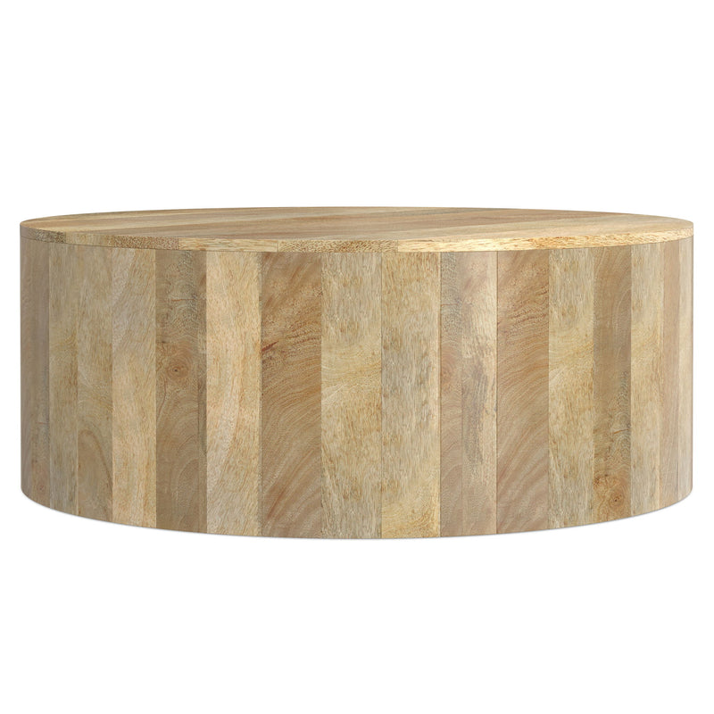 Millbury - Drum Coffee Table - Natural - R&R Furniture Gallery (Fountain Valley, CA)