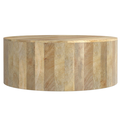 Millbury - Drum Coffee Table - Natural - R&R Furniture Gallery (Fountain Valley, CA)