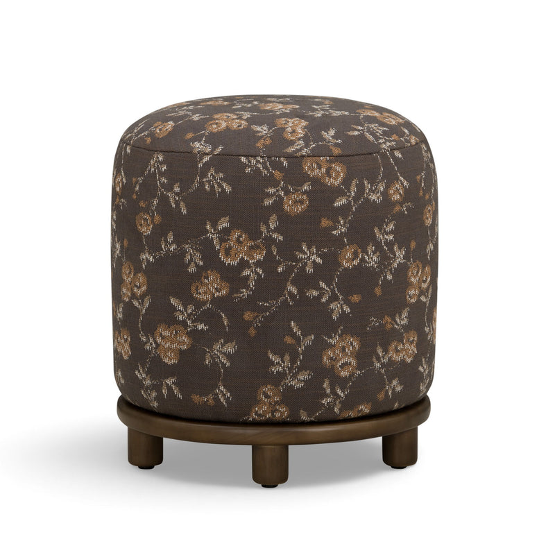Bisou - Floral Jacquard Ottoman