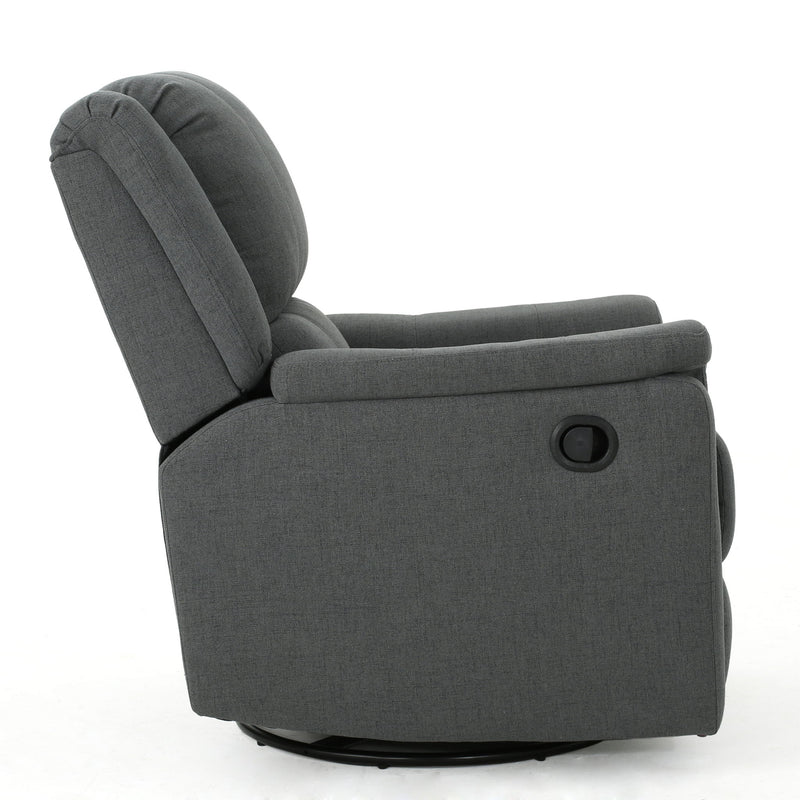 Glider Recliner With Swivel, Manual Reclining Chair - R&R Furniture Gallery (Fountain Valley, CA)