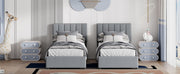 Upholstered Platform Bed With A Hydraulic Storage System - R&R Furniture Gallery (Fountain Valley, CA)