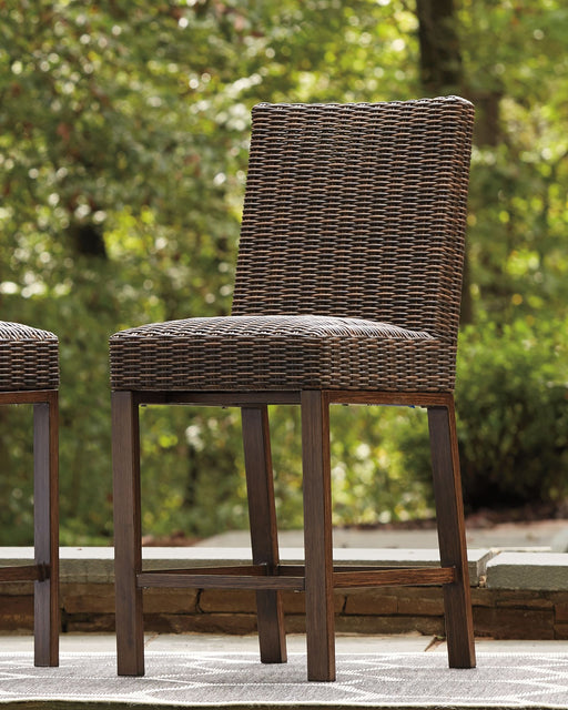 Paradise Trail - Barstool (Set of 2) - Medium Brown - R&R Furniture Gallery (Fountain Valley, CA)