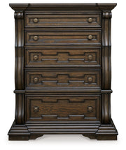 Maylee - Five Drawer Chest - Dark Brown - R&R Furniture Gallery (Fountain Valley, CA)