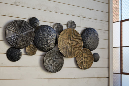 Emsley - Wall Decor - Metallic / Black / Gray - R&R Furniture Gallery (Fountain Valley, CA)