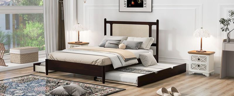 Platform Bed With 2 Big Drawers & Trundle - R&R Furniture Gallery (Fountain Valley, CA)