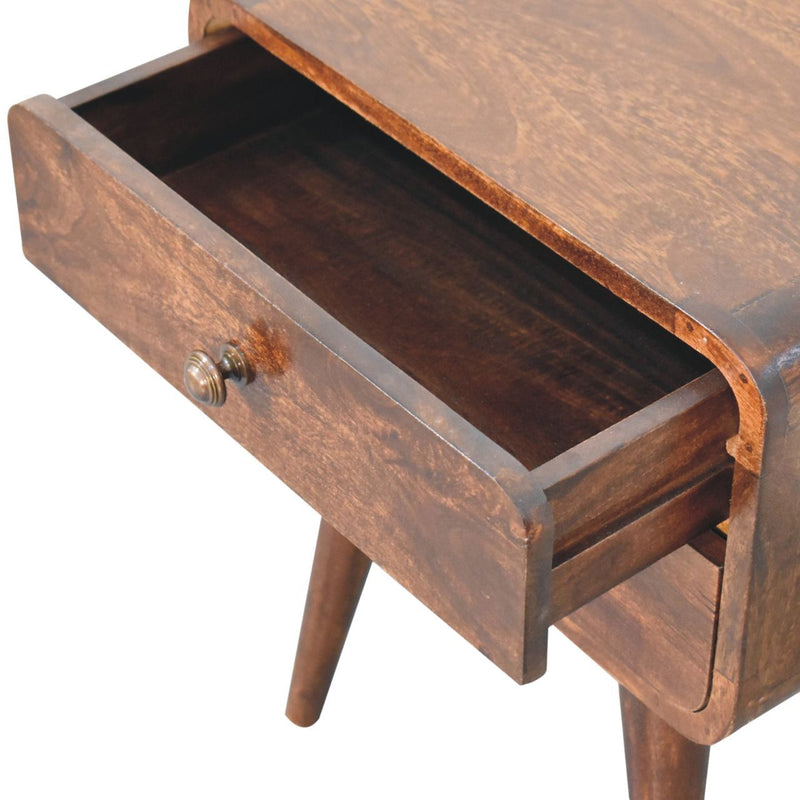 Curved Nightstand, - R&R Furniture Gallery (Fountain Valley, CA)