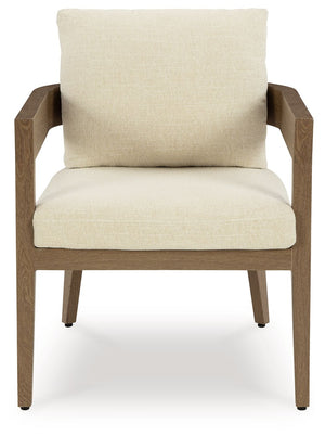 Serene Bay - Arm Chair With Cushion (Set of 2) - Dark Brown / White - R&R Furniture Gallery (Fountain Valley, CA)