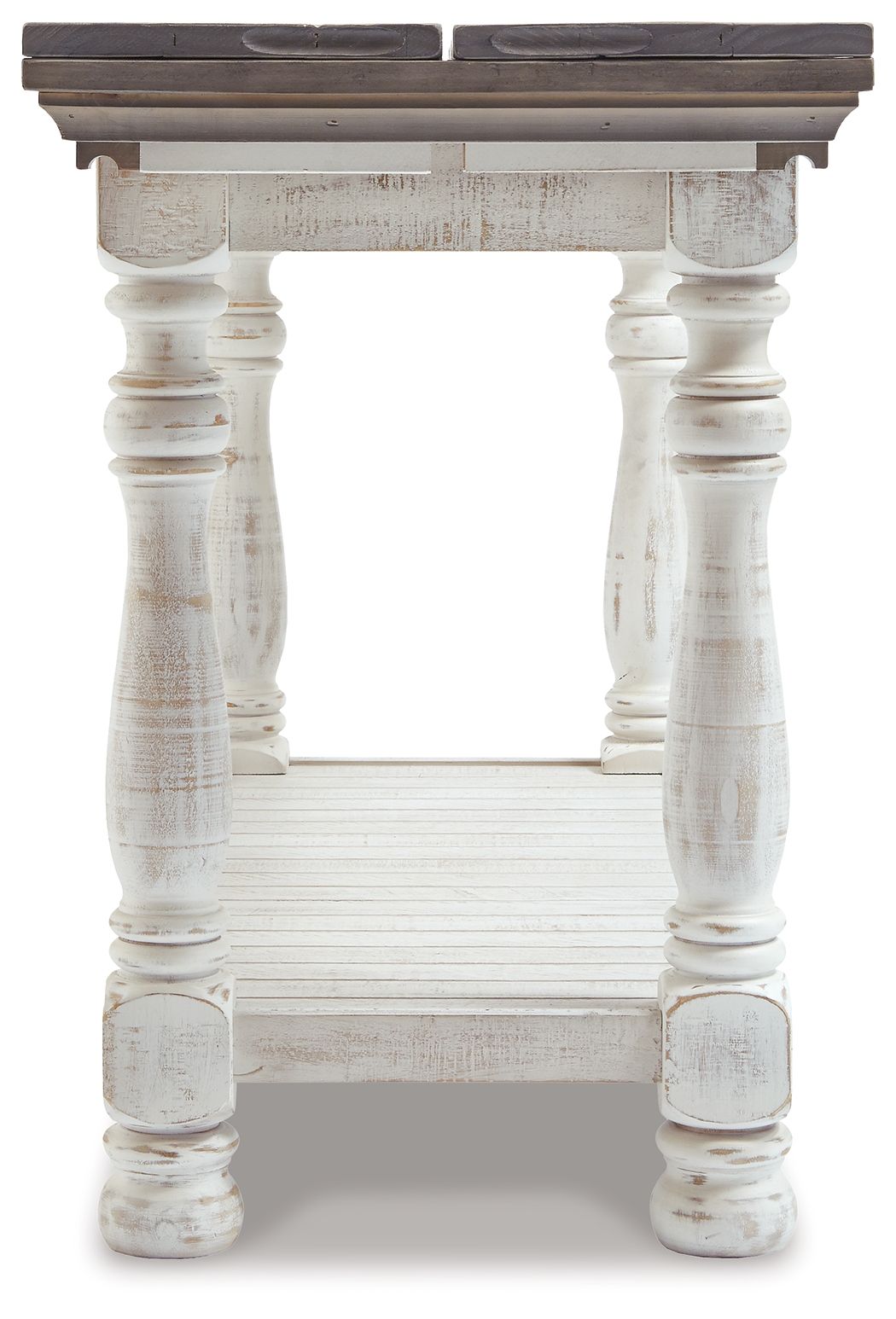 Havalance - Flip Top Sofa Table - Gray / White - R&R Furniture Gallery (Fountain Valley, CA)