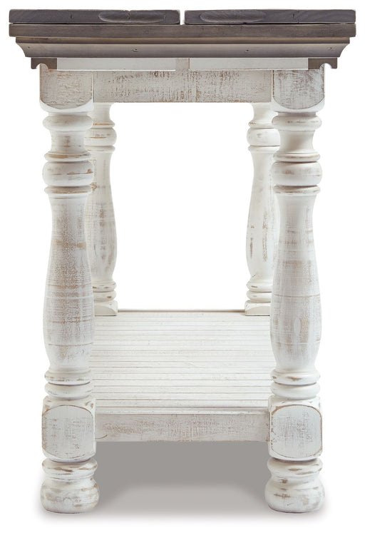 Havalance - Flip Top Sofa Table - Gray / White - R&R Furniture Gallery (Fountain Valley, CA)