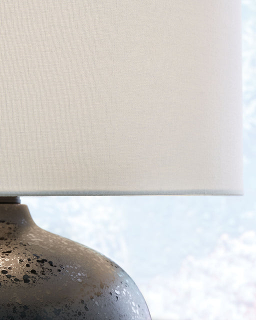 Ladstow - Ceramic Table Lamp  - Black - R&R Furniture Gallery (Fountain Valley, CA)