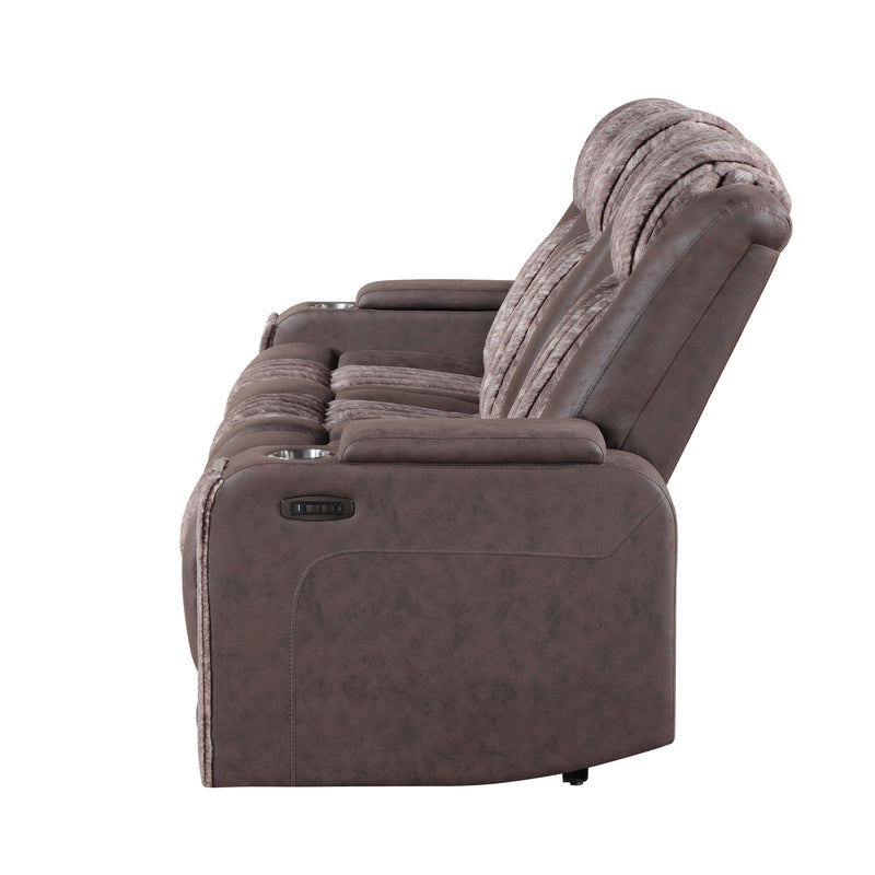 Duran - Power Reclining Sofa With Power Headrest - R&R Furniture Gallery (Fountain Valley, CA)