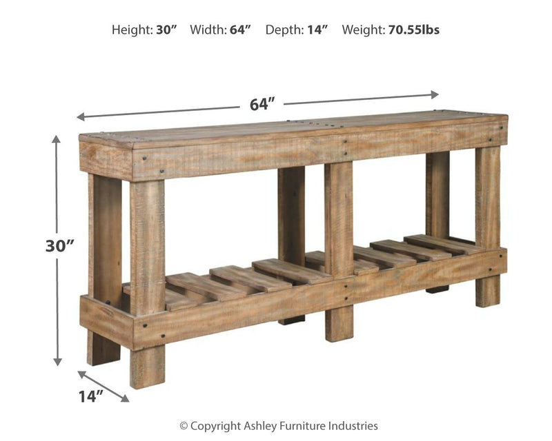 Susandeer - Console Sofa Table - Brown - R&R Furniture Gallery (Fountain Valley, CA)