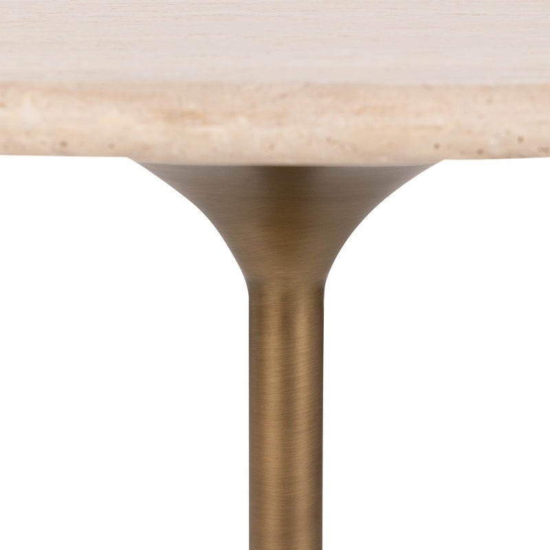 Malani - Travertine Gathering Table - R&R Furniture Gallery (Fountain Valley, CA)