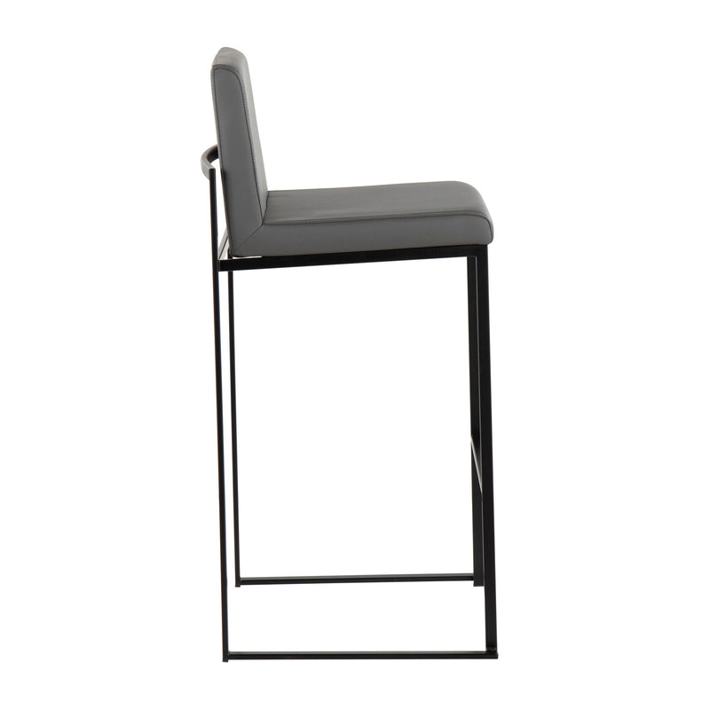 Lumi Source Fuji contemporary high back barstool with elegant design, featuring sleek lines and comfortable seating for modern bar areas.