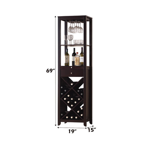 Casey - Wine Cabinet - Wenge - R&R Furniture Gallery (Fountain Valley, CA)