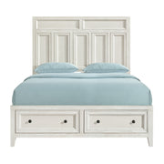 Storage Bed With Panel Headboard And Spacious Footboard Drawers - R&R Furniture Gallery (Fountain Valley, CA)