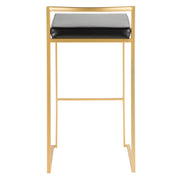 Lumi Source Fuji contemporary glam barstool with sleek design and quality construction, featuring a modern seating area and stylish frame.