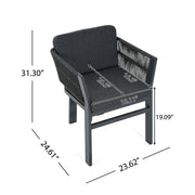 Outdoor Dining Chair, All-Weather Patio Seating For Backyard (Set of 2) - R&R Furniture Gallery (Fountain Valley, CA)
