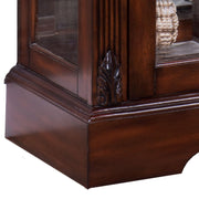 Addy - Curio Cabinet - Cherry - R&R Furniture Gallery (Fountain Valley, CA)