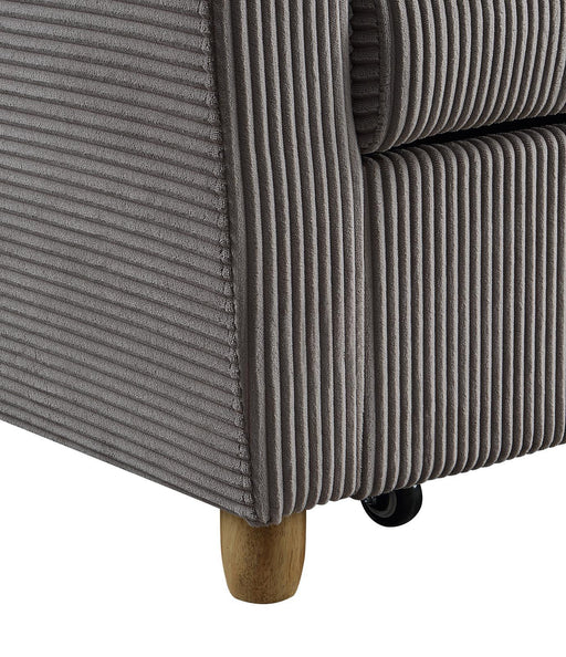 Justine - Convertible Sleeper Loveseat - Brown - R&R Furniture Gallery (Fountain Valley, CA)