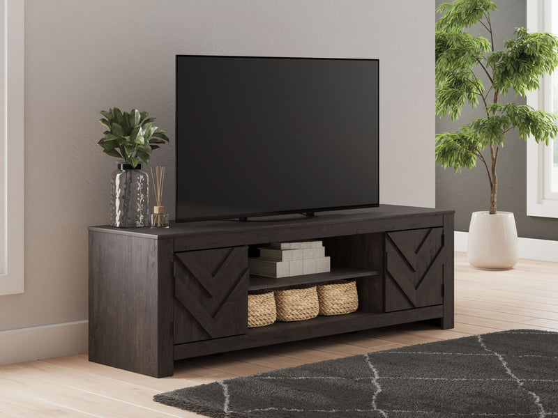Cayboni - LG TV Stand With Fireplace Option - R&R Furniture Gallery (Fountain Valley, CA)