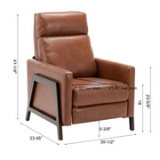 Madeline - Push Back Recliner - Caramel - R&R Furniture Gallery (Fountain Valley, CA)