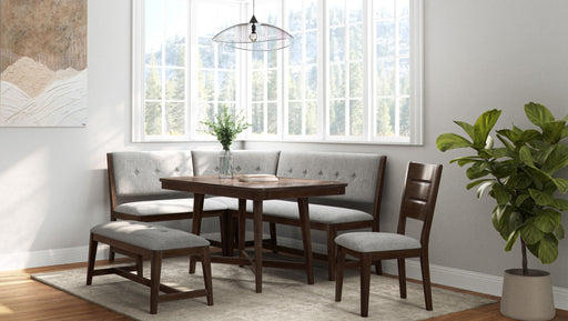 Dining Chairs Upholstered Side Chair - Cherry - R&R Furniture Gallery (Fountain Valley, CA)