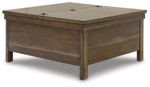 Moriville - Lift Top Cocktail Table - Grayish Brown - R&R Furniture Gallery (Fountain Valley, CA)